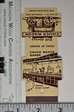 Matchbook Cover Bill Henry's Chuck Wagon Woodland Restaurant California Lw4 picture