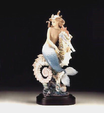 Lladro 1822 BENEATH THE WAVES Mermaid Limited pedestal/original box/certificate picture