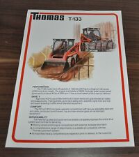Thomas T-133 Compact Loader Specifications Brochure Prospekt picture