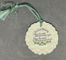 BELLEEK IRISH BLESSING ORNAMENT FINE PARIAN CHINA HAND CRAFTED IN IRELAND picture