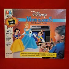 Vintage Disney Movie Classics  Snow White Cinderella & Pinocchio VCR Board Game picture
