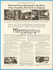 1910 Mirroscope Magic Lantern Buckeye Stereopticon Co Cleveland Ohio Model 99 Ad picture