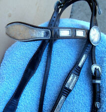 Vintage Browband Fleming Vogt stamped Sterling Silver Horse Show Headstall picture