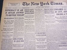 1935 DEC 27 NEW YORK TIMES - SUPREMACY AIR IS HITLER ANSWER TO BRITISH- NT 4873 picture