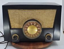 RARE 1952 RAYTHEON FR-81 BAKELITE AM/FM TUBE RADIO ART DECO MID MODERN picture