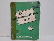 Hallicrafters SX-88 SX-88U Communications RECEIVER OPERATION & SERVICE MANUAL picture