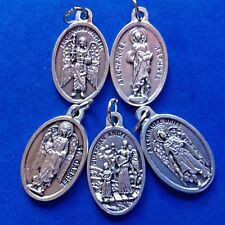 4 ARCHANGEL Saint Medal + Guardian Angel St Michael Gabriel Raphael Uriel 5Pcs picture