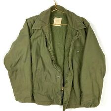 Vintage Us Military Cold Weather A-2 Jacket Size XL Green Vietnam Era 1975 picture