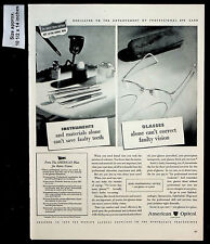 1944 American Optical Co. Eye Glasses Sight Optometry Vintage Print Ad 35448 picture