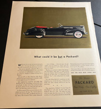 1941 Packard Custom Convertible Victoria - Vintage Original Print Ad Wall Art picture