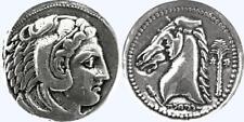 Alexander the Great & Horse Punic Tetradrachm Greek REPLICA REPRODUCTION COIN picture