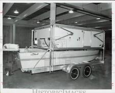 1973 Press Photo Camper at Texas National Sports, Camping and Vacation Show picture