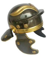 Medieval Brass & steel Vintage Style Movie Play Antique Roman Trooper 18G Helmet picture