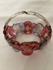 ❤️VTG WESTMORELAND 1950’s IRIDESCENT GLASS 5” WIDE 3-1/2” TALL picture