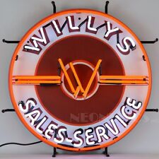 Willys Sales Services Jeep Neon Sign 24