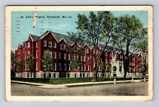 Springfield MO-Missouri, St John's Hospital, Antique Vintage c1927 Postcard picture