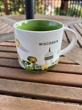 Starbucks Wisconsin You Are Here Collection 14 Oz Coffee Mug Cup 2015 picture