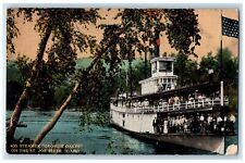 St Joe Idaho ID Postcard Steamer George Oakes River Cruise Ship c1910 Vintage picture