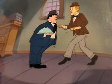LAUREL AND HARDY animation cel background production art vintage cartoons  HT1 picture