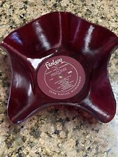 Vintage Red The Anson Weeks Orchestra Vinyl Record Bowl Great Color Rare HTF picture
