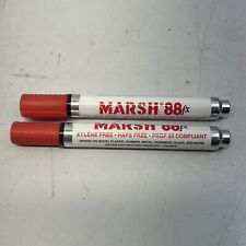 X2 Paint Marsh 88fx Industrial Marker 2pc Originals red  Xylene Free Solvent picture