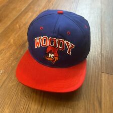 Woody Woodpecker Hat Cap,1993 Walter Lantz,Red & Blue,Embroidered,Nice Preowned picture