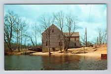 Batsto NJ-New Jersey, Water Powered Saw Mill, Vintage Postcard picture