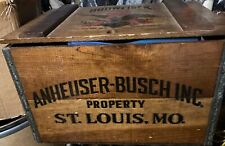 Vintage Anheuser-Busch Wooden Crate  picture