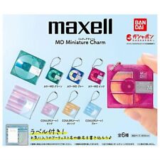 Maxell MD Miniature Charm Mascot Capsule Toy 6 Types Full Comp Set Gacha New picture