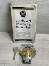 AA Vintage Badge 35091X 1956-67 Original AA London West End Route Map & AA Key picture