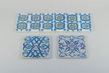 Aluminia and Royal Copenhagen, Tenera faience. Eight tiles. Approx. 1960s/70s picture