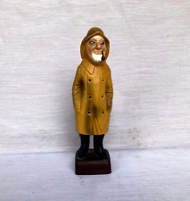 Vintage Ceramic Yellow Hand Painted Fisherman with Pipe 10