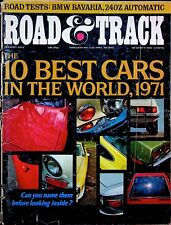 THE 10 BEST CARS IN THE WORLD, 1971 - ROAD & TRACK MAGAZINE - AUGUST 1971 picture