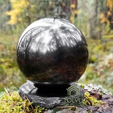 Shungite Crystal Sphere Big Size - 3.2 in. - Authentic shungite stone - Tolvu picture