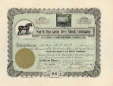 North Moccasin Live Stock Co. - Stock Certificate - Cattle, Horses & Meat Packin picture