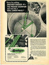 1965 Print Ad of Badger Northland Automatic Cattle Feeding System picture