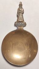 Antique 1850's Jenny Jones brass tea caddy spoon 3 inches picture