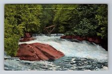 Menominee WI-Wisconsin, Rainbow Falls, Antique, Vintage Souvenir Postcard picture