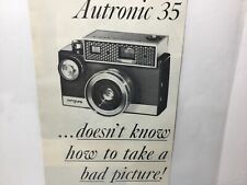 1961 Argus Autronic, doesn’t know how to take a bad picture. Original Print Ad. picture