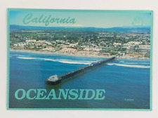 Aerial View Oceanside Pier California Postcard Unposted picture