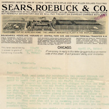 1906 Sears Roebuck Co. Letterhead Factory Vignette Cumberland Centre ME Maine picture