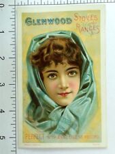 Glenwood Stoves & Ranges 1887 Mechanics' Fair Lovely Lady Blue Scarf &G picture
