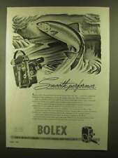 1945 Bolex Movie Cameras Ad - Smooth Performer picture