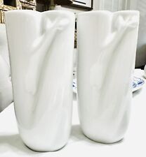 Pair Meissen”Blanc De Chine”  Porcelain Vase.Ludwig Zepner 1960s picture