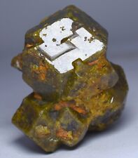 100 GM Full Terminated Natural Unusual Green Mali Garnet Crystal Specimen picture