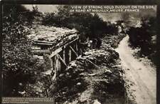 c1917 RPPC WWI View Stronghold Dugout Roadside Meuse France Real Photo P21 picture