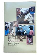 Rutledge College Catalog 1984 Charlotte NC George Shinn Schools picture