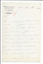 Autograph letter - Yusuf - Joseph Vantini - 1863 - General François Durrieu picture