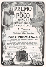 antique 1901 ad PONY PREMO No. 4 CAMERA 