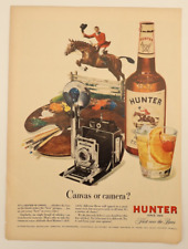 Vintage Hunter Whiskey / Cool Cool Bemberg Full Page Advertisements c.1940 picture